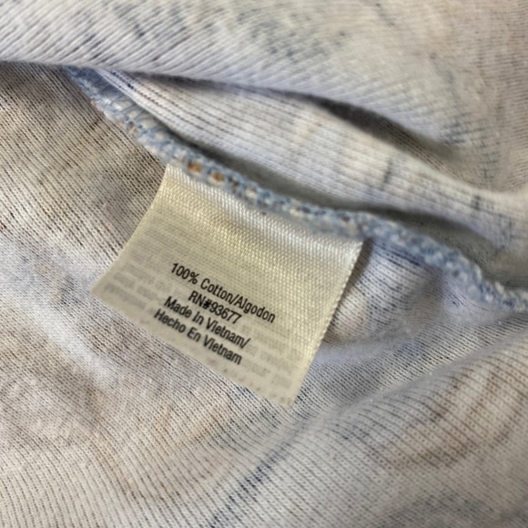 St. John's Bay Medium Blue Brown Paisley Rhinestone Boho Cottagecore Top - Picture 7 of 9